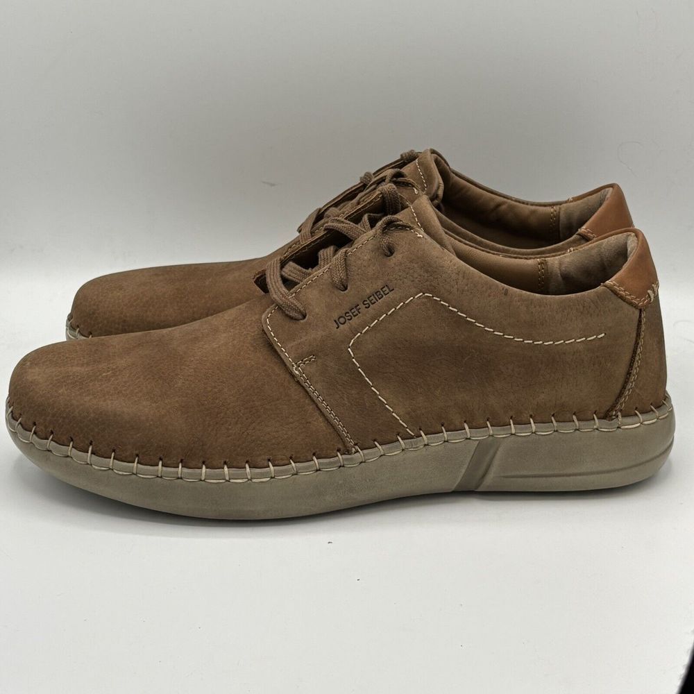 Josef Seibel Brown Leather Sneakers